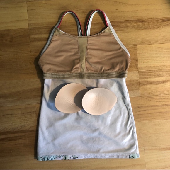 LULULEMON Hidden Bra Vintage Print Sport Tank Top - Picture 5 of 5